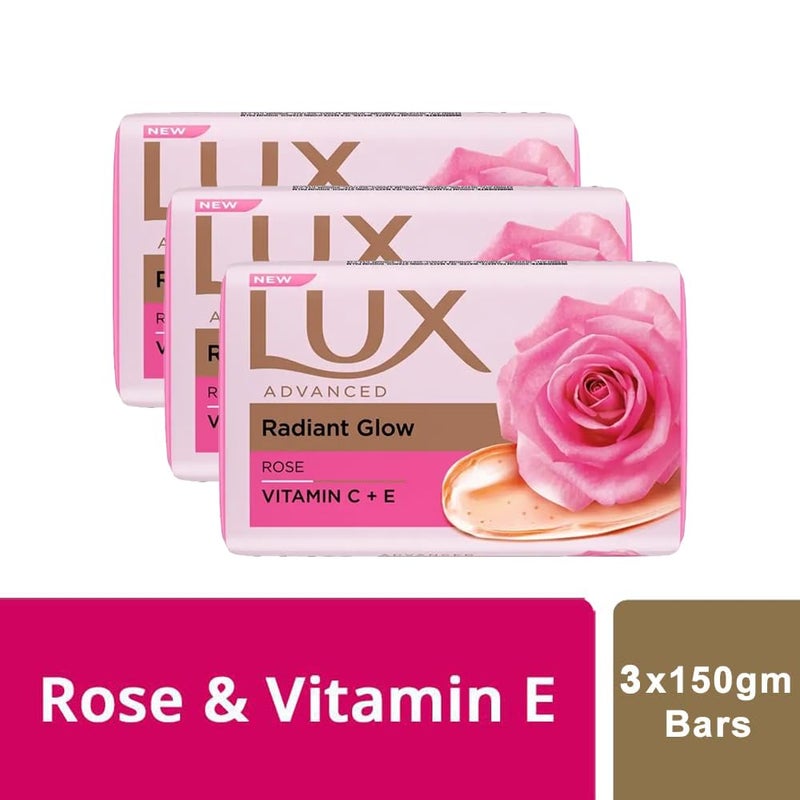 LUX Soft Touch Silk Essence & Rose Water Soap Bar,5.2 Ounce (Pack of 3) - Image 3